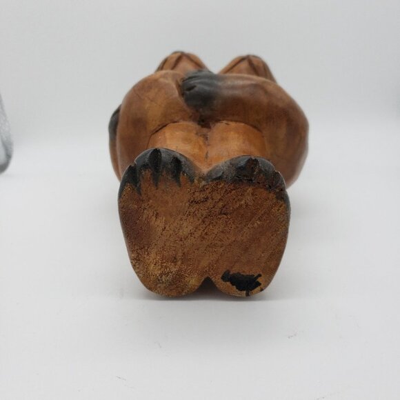 Wooden Mama Cat with Baby - Picture 2 of 7